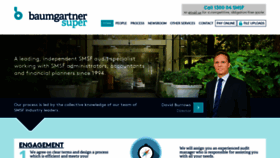 What Baumgartnersuper.com.au website looked like in 2019 (4 years ago)