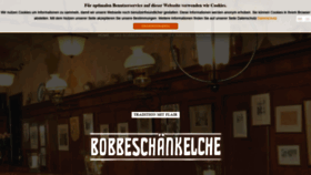What Bobbeschaenkelche.de website looked like in 2019 (4 years ago)