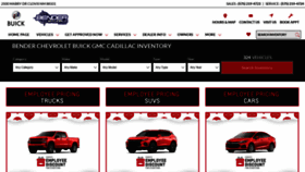What Benderchevycadillac.com website looked like in 2019 (4 years ago)