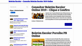 What Boletimonline.net website looked like in 2019 (4 years ago)
