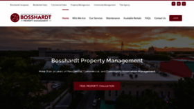 What Bosshardtpm.com website looked like in 2019 (4 years ago)