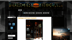 What Burgerbedlamnyc.com website looked like in 2019 (4 years ago)