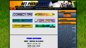 What Bet-predictions.com website looked like in 2019 (4 years ago)