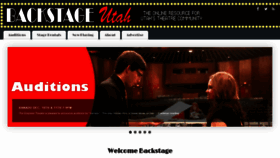 What Backstageutah.com website looked like in 2019 (4 years ago)