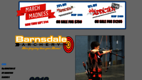 What Barnsdalearchery.com website looked like in 2019 (4 years ago)