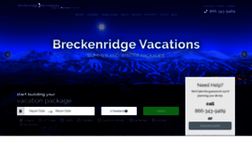 What Breckenridgedestinations.com website looked like in 2019 (4 years ago)
