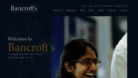 What Bancrofts.org website looked like in 2019 (4 years ago)