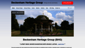 What Beckenhamheritagegroup.co.uk website looked like in 2019 (4 years ago)