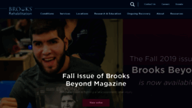 What Brooksrehab.org website looked like in 2019 (4 years ago)