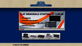 What Buygravemarkers.com website looked like in 2019 (4 years ago)