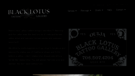 What Blacklotustattoogallery.com website looked like in 2019 (4 years ago)
