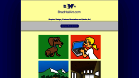What Bradhallart.com website looked like in 2019 (4 years ago)