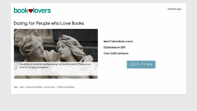 What Booklovers.dating website looked like in 2019 (4 years ago)