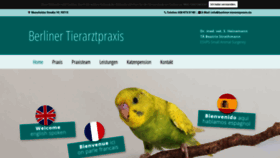 What Berliner-tierarztpraxis.de website looked like in 2019 (4 years ago)