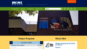 What Bronxhouse.org website looked like in 2019 (4 years ago)