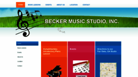 What Beckerpiano.com website looked like in 2019 (4 years ago)