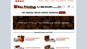 What Boxprinting.com website looked like in 2019 (4 years ago)