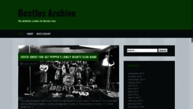 What Beatlesarchive.net website looked like in 2019 (4 years ago)
