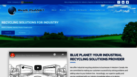 What Blueplanetrecycling.ca website looked like in 2019 (4 years ago)