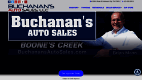 What Buchanansautosales.com website looked like in 2019 (4 years ago)