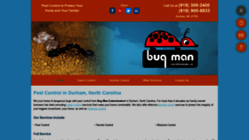 What Bugmanexterminators.com website looked like in 2019 (4 years ago)