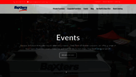 What Baxterscatering.co.nz website looked like in 2019 (4 years ago)