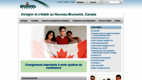 What Bienvenuenb.ca website looked like in 2019 (4 years ago)