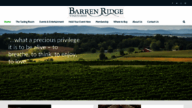 What Barrenridgevineyards.com website looked like in 2019 (4 years ago)
