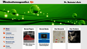 What Bioelectromag.com website looked like in 2019 (4 years ago)