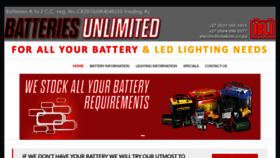 What Batteries-unlimited.co.za website looked like in 2019 (4 years ago)