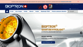 What Bioptron.sk website looked like in 2019 (4 years ago)