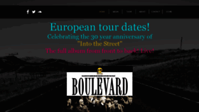 What Boulevardband.com website looked like in 2019 (4 years ago)