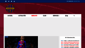 What Blaugranas.fr website looked like in 2019 (4 years ago)
