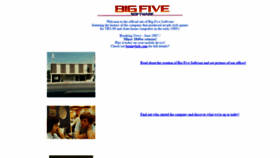 What Bigfivesoftware.com website looked like in 2019 (4 years ago)