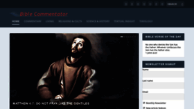 What Biblecommentator.com website looked like in 2019 (4 years ago)