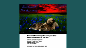 What Bluebonnetpetcemetery.com website looked like in 2019 (4 years ago)