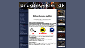 What Brugtecykler.dk website looked like in 2019 (4 years ago)