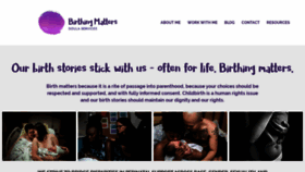 What Birthingmattersdoula.com website looked like in 2019 (4 years ago)