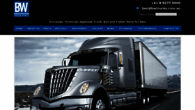 What Bwtrucks.com.au website looked like in 2019 (4 years ago)