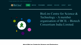 What Biolim.org website looked like in 2019 (4 years ago)