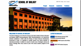 What Biology.iisertvm.ac.in website looked like in 2019 (4 years ago)