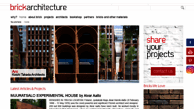 What Brickarchitecture.com website looked like in 2019 (5 years ago)