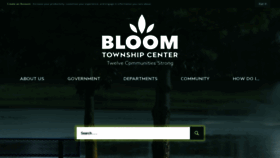 What Bloomtownship.org website looked like in 2019 (4 years ago)