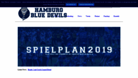 What Bluedevils.hamburg website looked like in 2019 (4 years ago)