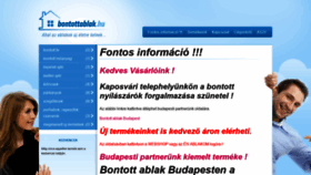 What Bontottablak.hu website looked like in 2019 (4 years ago)