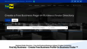 What Businessfinder.in website looked like in 2019 (4 years ago)