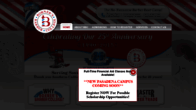 What Bornersbarbercollege.com website looked like in 2019 (4 years ago)