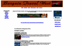 What Bargaintravelwest.com website looked like in 2019 (4 years ago)