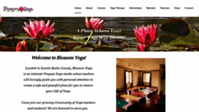 What Blossom-yoga.net website looked like in 2019 (4 years ago)