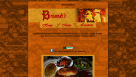 What Briandisrestaurant.com website looked like in 2019 (4 years ago)